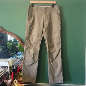 Kuhl Men's 34X32 Renegade Pants Tan Hiking Outdoors Breathable